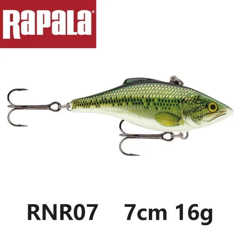Рыболовная приманка Rapala Rnr07 Vib 70 мм 16 г искусственная наживка с Vmc черными