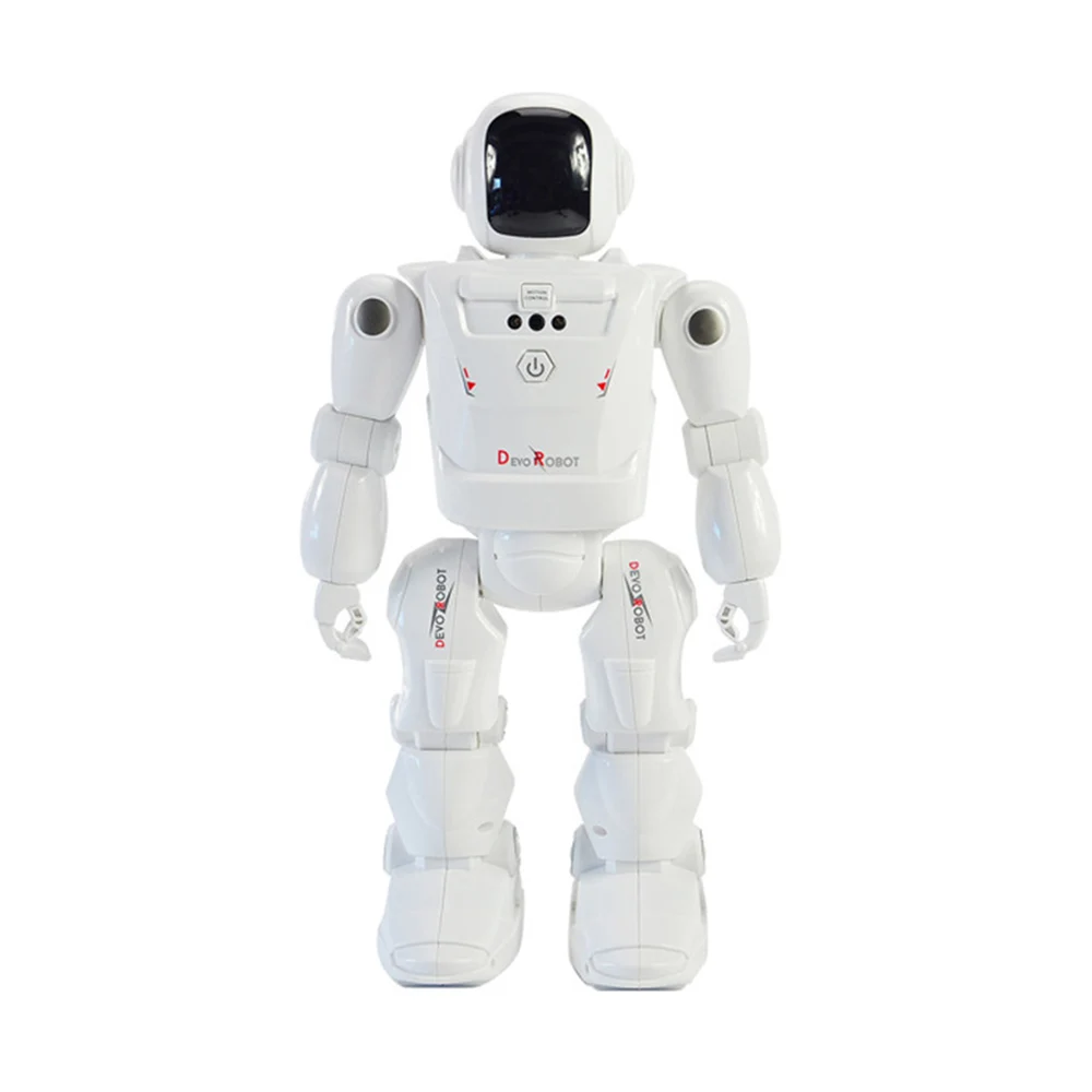 

Hots DEVO Robot Smart RC Robot Programmable Infrared Gesture Control Dance LED Expression Robot For childrens Gift Adults Toys