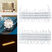 CLAITE 20 шт. DC12V 8 Вт SMD5730 косметическое зеркало для макияжа светодиодная модульная полоса легкий и теплый белый свет для украшения дома