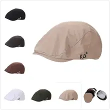 Весенне-летние шляпы от солнца для мужчин и женщин Классическая Западная кепка газетчика парусиновые шляпы с плоской полями Регулируемый британский стиль берет Новинка