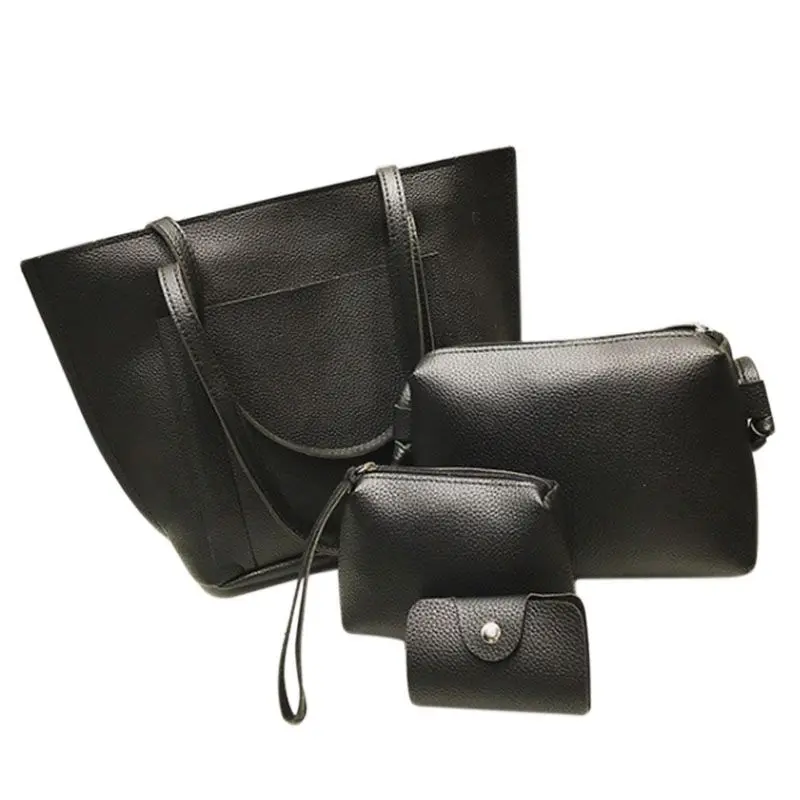 

Women PU Leather Handbag Lady Shoulder Bag Tote Purse Messenger Satchel Set