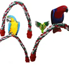 44cm Toys for Bird Parrot Stand Rope Bar Springboard Ladder Parrot Stand Holder Toys