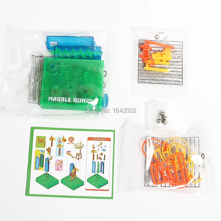Construction 3d Diy Magic Marble Run Maze Ball Intellect Marble Desktop Game With Music Education Stem Blocks Toys For Kids Aliexpress