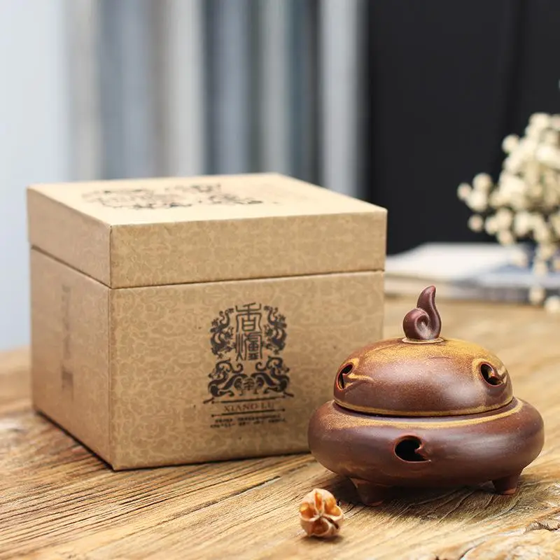 

Portable Porcelain Censer Ceramic Incense Burners Buddhism Incense Holder Home Tea House Yoga Studio Incense Coil Incense Stand