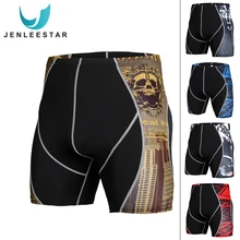 Бег Компрессионные шорты бодибилдинг размер плюс фитнес тренировки Мужчины Спорт и боксеры Лето анти-пот дышащий быстрый сухой