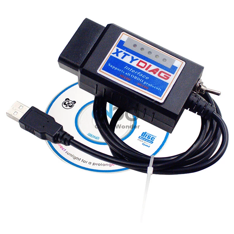 Диагностический сканер HS MS Elm327 Usb переключатель V1.5 PIC18F25K80 OBDII Elm 327 для автомобилей