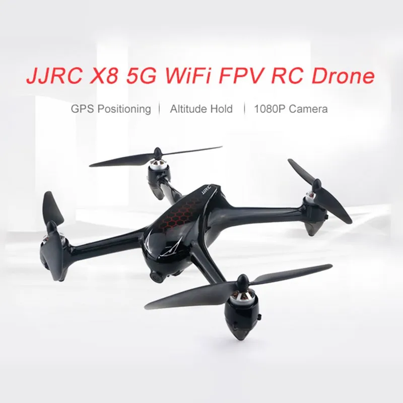JJRC X8 5G WiFi FPV RC Дрон GPS позиционирование высота удержания 1080P камера Квадрокоптер Wi