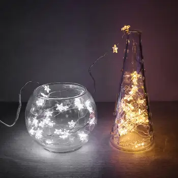 

2/3M String LED Lights Decoration Fairy Light Battery Operated Waterproof Star Copper Wire Lamp Indoor Outdoor Christmas Wedding