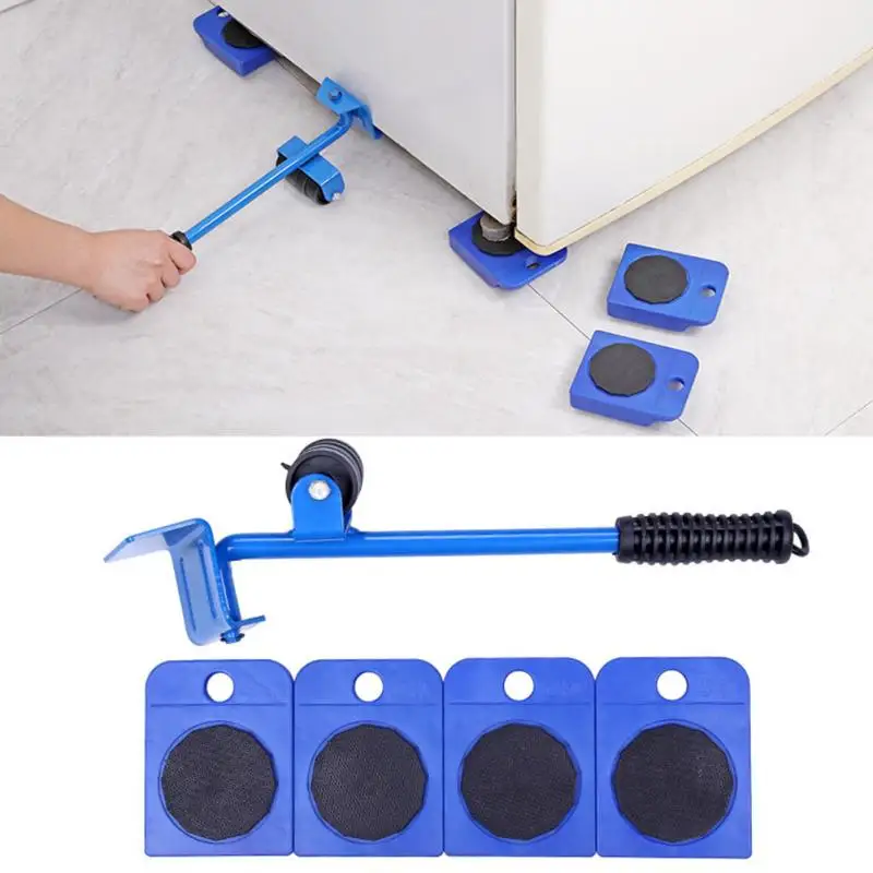 5Pcs set Heavy Stuff Furnitures Wheel Bar Mover Device strong durable