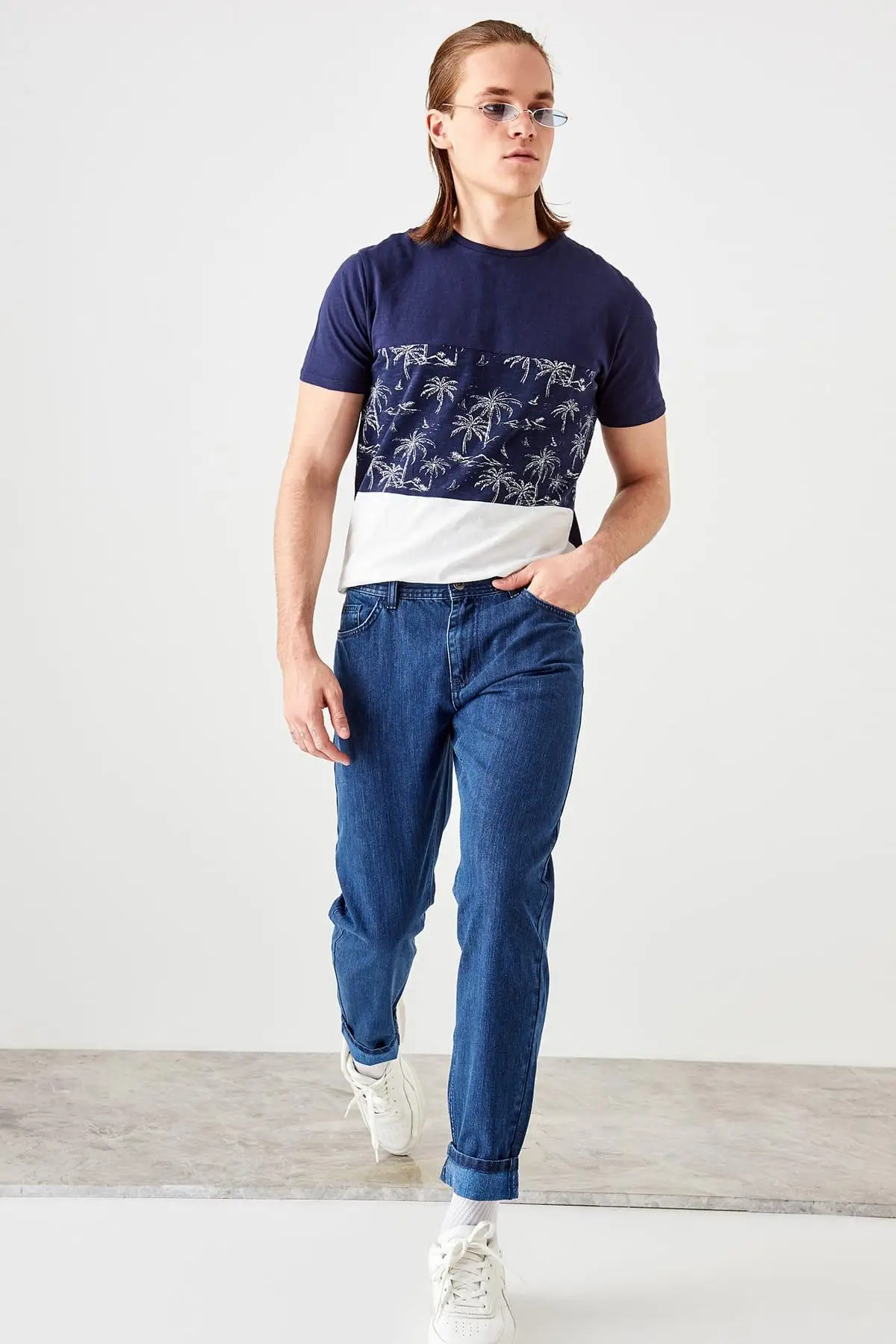 Trendyol новые синие мужские джинсы TMNSS19DT0004 |
