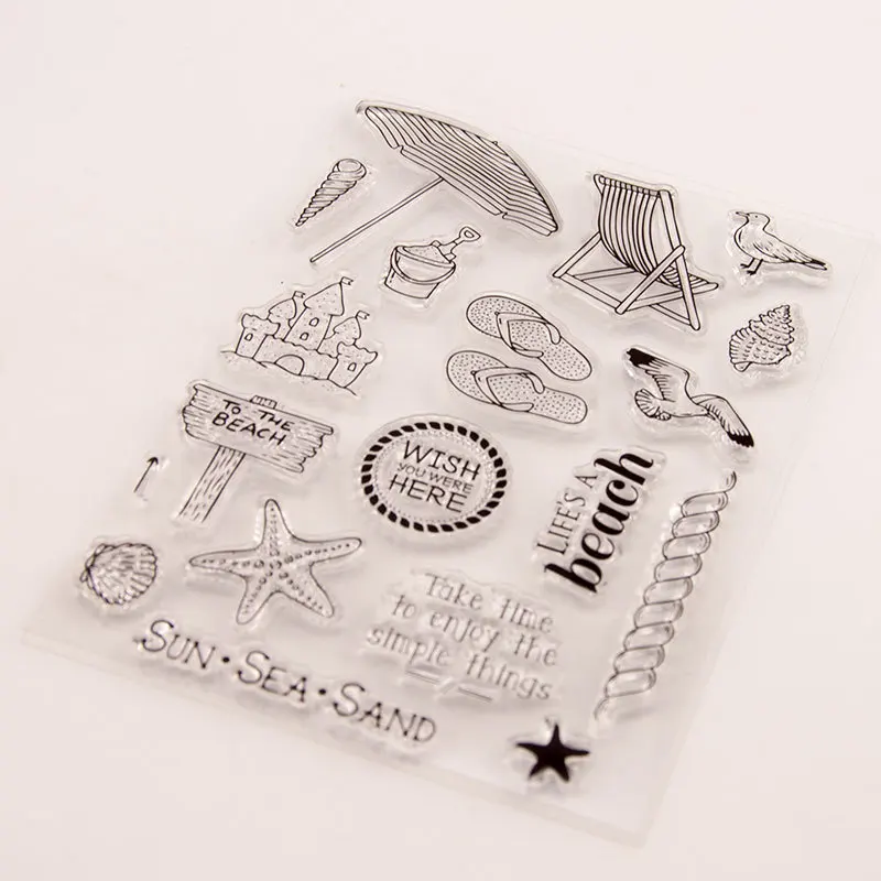 Motivo Sirenetta Xurgm Set di timbri in Silicone Clear Stamps DIY Artigianato Scrapbooking Decorazione Motivo Sirenetta Xurgm Set di timbri in Silicone Clear Stamps DIY Artigianato Scrapbooking Decorazione