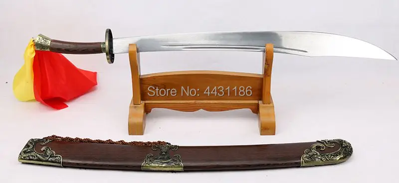 Ручной работы китайский кунг фу Broadsword меч ушу да дао складное стальное лезвие Sharp национальный герой QiJiGuang широкий нож
