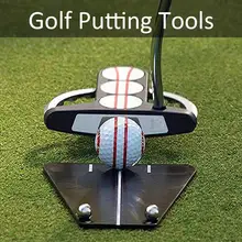 Подкладка для гольфа зеркало обучение выравнивание карманное зеркало Гольф помощь выравнивание Инструменты Аксессуары для гольфа