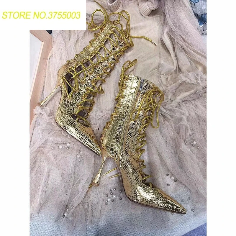 

New Fashion Women Ankle Boots Sexy Black Patent Leather Summer High Heels Boots 2018 Runway Party Dress Shoes Women 93