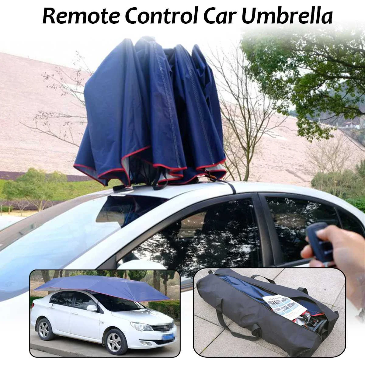 التلقائي التحكم عن بعد مظلة السيارة خيمة الشمس الظل المظلة المأوى غطاء SUV شاحنة الشمس الظل للماء أضعاف مظلة سيارة على شكل خيمة