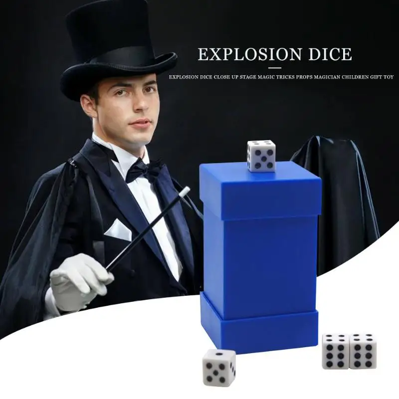 

Trick Toys Big Explode Explosion Dice Close Up Magic Trick Props Magician Joke Prank Toys for Children Birthday Gift Xmas Decors