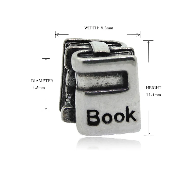 Новые подлинные серебро 925 книги Бусины Fit браслет Pandora berloque Аутентичные Подвеска ювелирных изделий Любовь Подарки