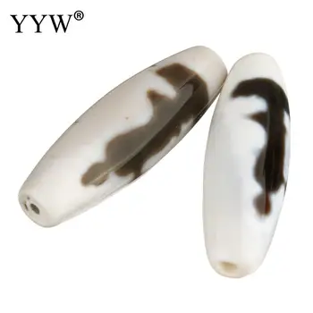 

Natural Tibetan gem stone Dzi Beads Oval Kuanyin & two tone Grade A Approx 2mm Sold By Lot