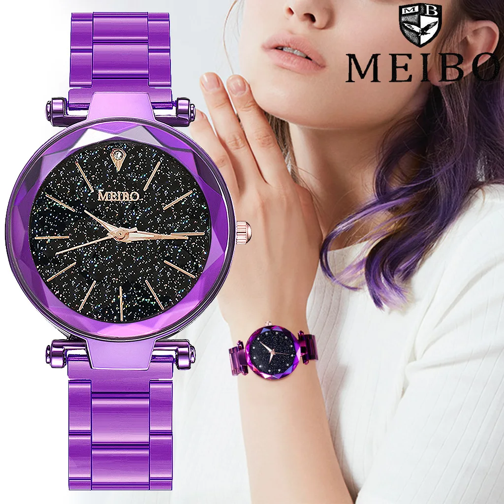 

Luxury Women Watch Starry Sky Mesh Female Clock 2019 Quartz Wristwatch Fashion Ladies Wrist Watch Reloj Mujer Relogio Feminino