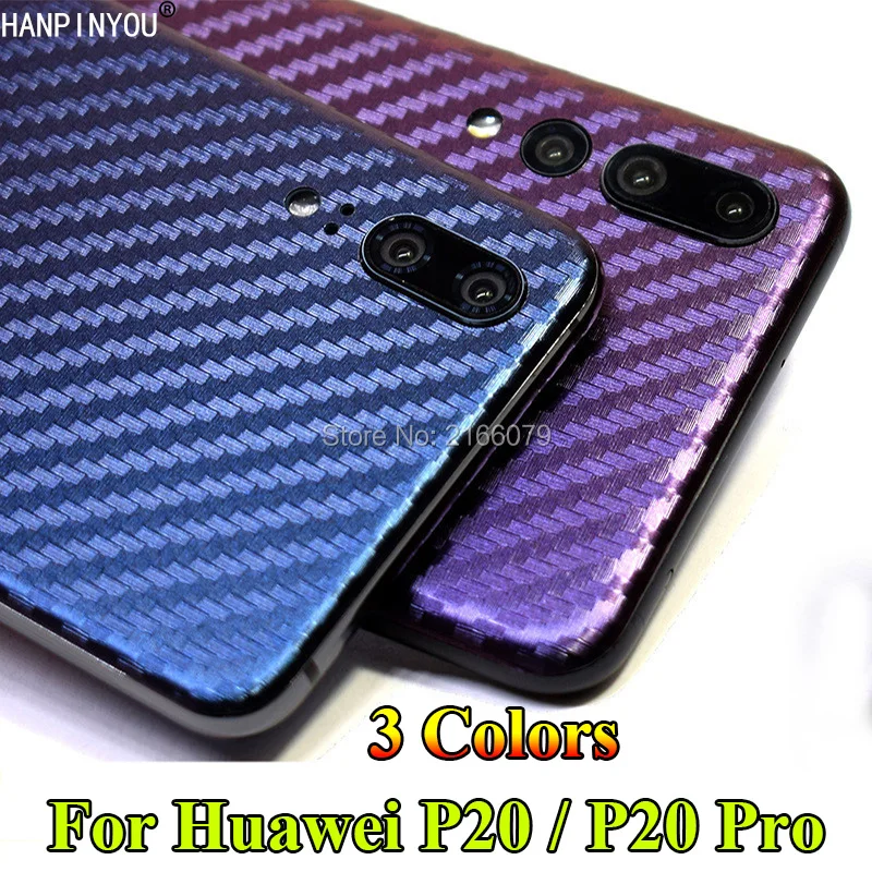 Для Huawei P20 P30 Pro Lite P20Pro 3D градиентная задняя крышка из углеродного волокна наклейка