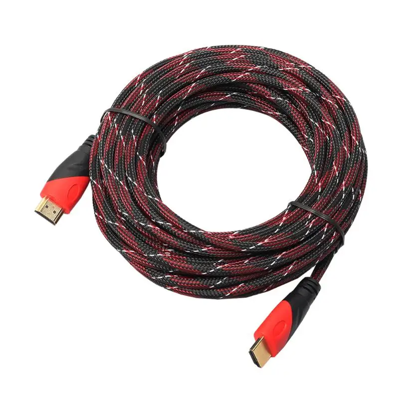 Высокоточный плетеный кабель HDMI V1.4 AV HD 3D для PS3 Xbox HDTV 0 5 15 М 1080P кабель|Кабели VGA| |