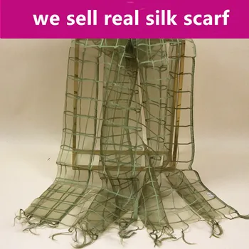 

#S150,100% silk scarf women ORGANZA,color:AS PICTURES,56*180cm