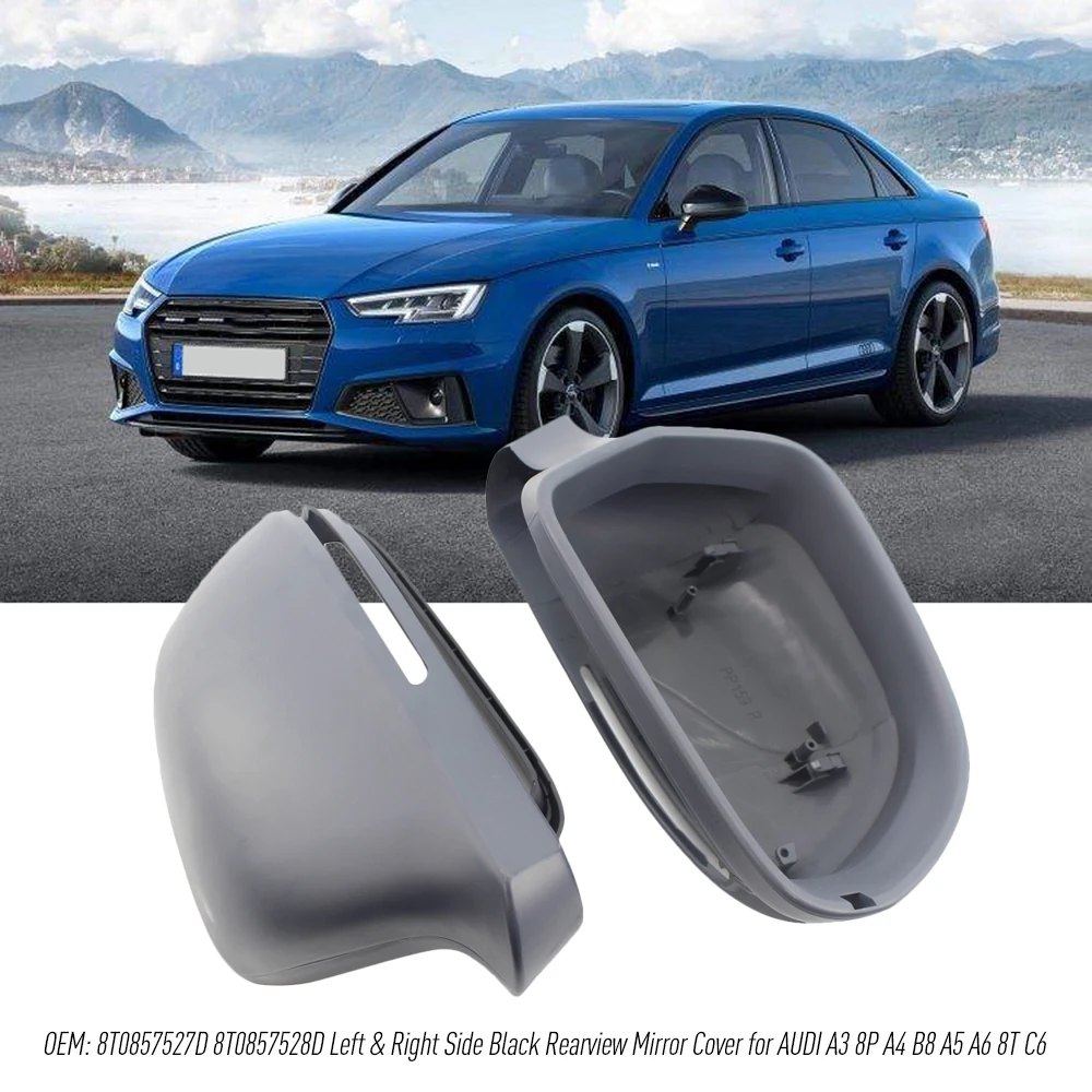 8T0857527D левое боковое черное зеркало заднего вида для AUDI A3 8P A4 B8 A5 A6 8T C6|Зеркала и