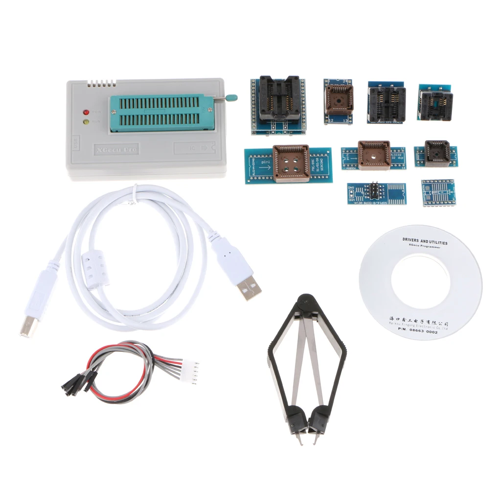 

TL866II Plus Universal USB EEPROM FLASH BIOS Programmer For 15000+IC SPI Flash MUC AVR GAL PIC with Unique Interface ICSP