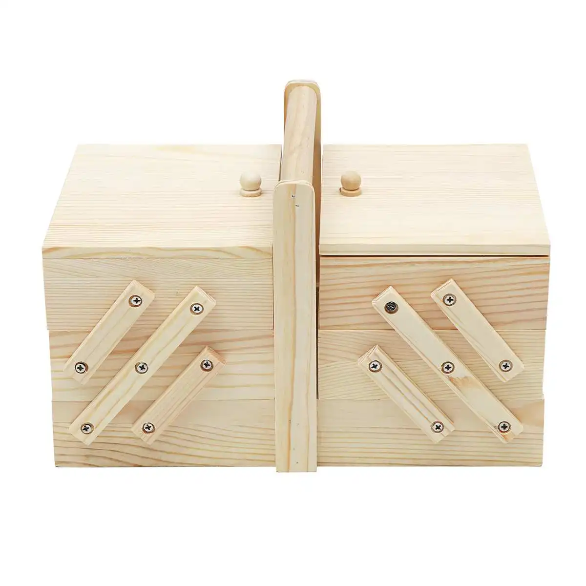 29,5x19x18 см портативный деревянный чехол для хранения, коробка для хранения эфирных масел, косметика, винтажное ювелирное изделие, для дома, беспорядок, кольцо для шитья, расширяемое
