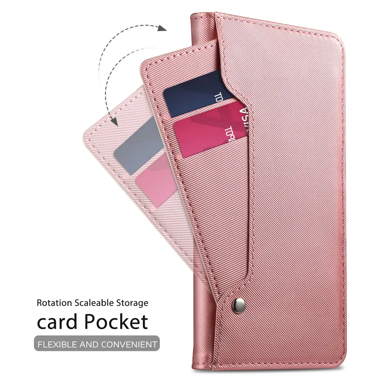 

For Nokia 3.1 Case PU Leather Flip Stand Wallet Case with Mirror & Kickstand & Card Pocket For Nokia 3.1 phone cover