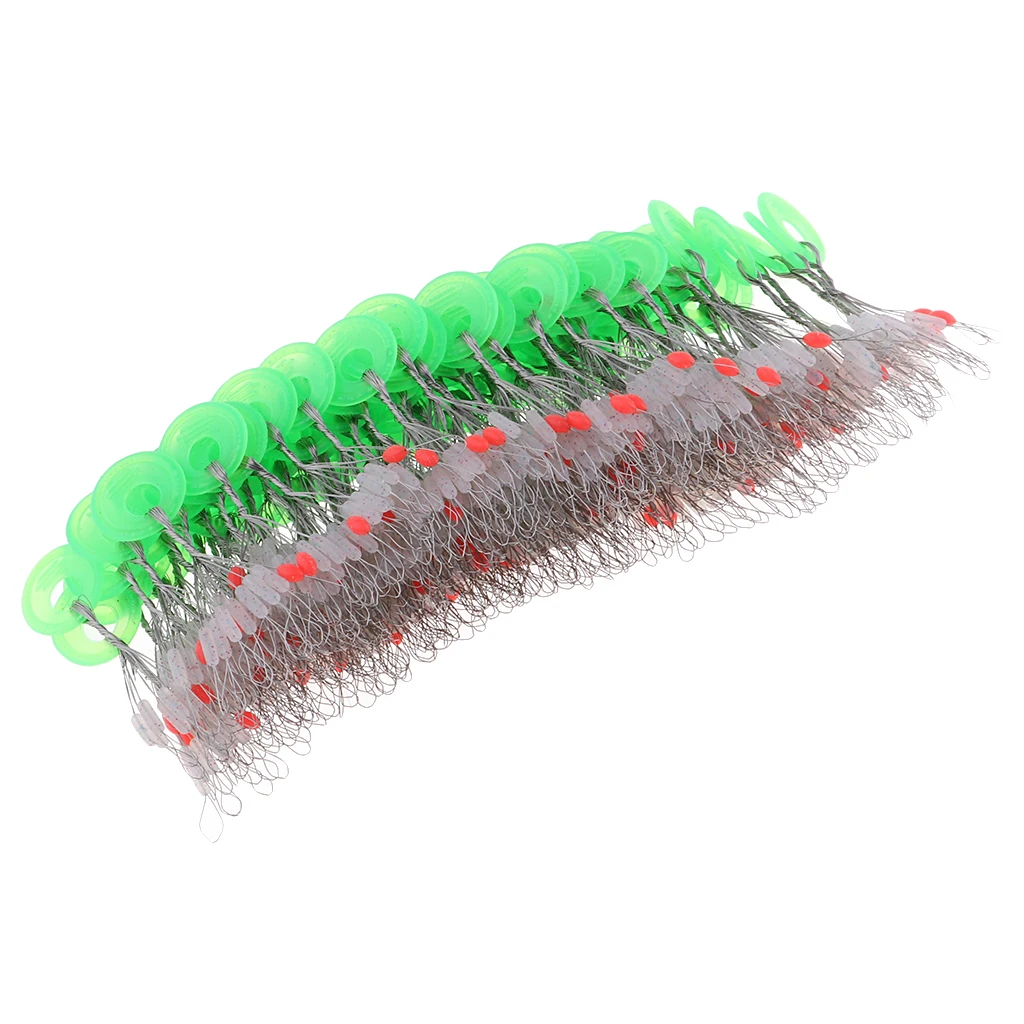 100 قطعة الأسماك تعويم سدادة الفضاء الفول الصيد أداة العائمة بوبر موصل
