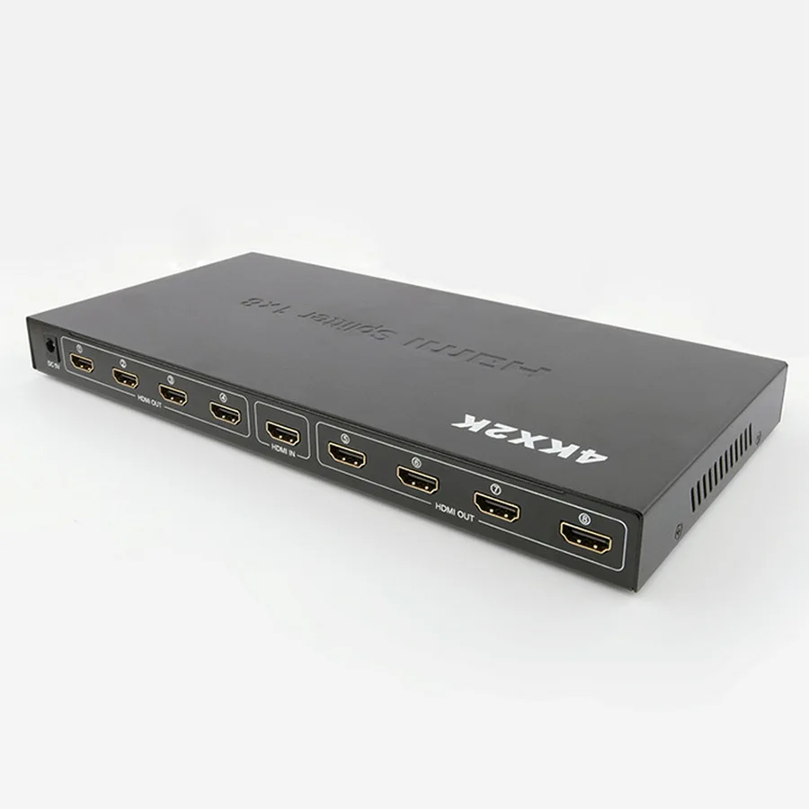 5 шт. 4K HDMI Сплиттер порт 1X8 распределяет 1 источник на 8 дисплеев одновременно 3D