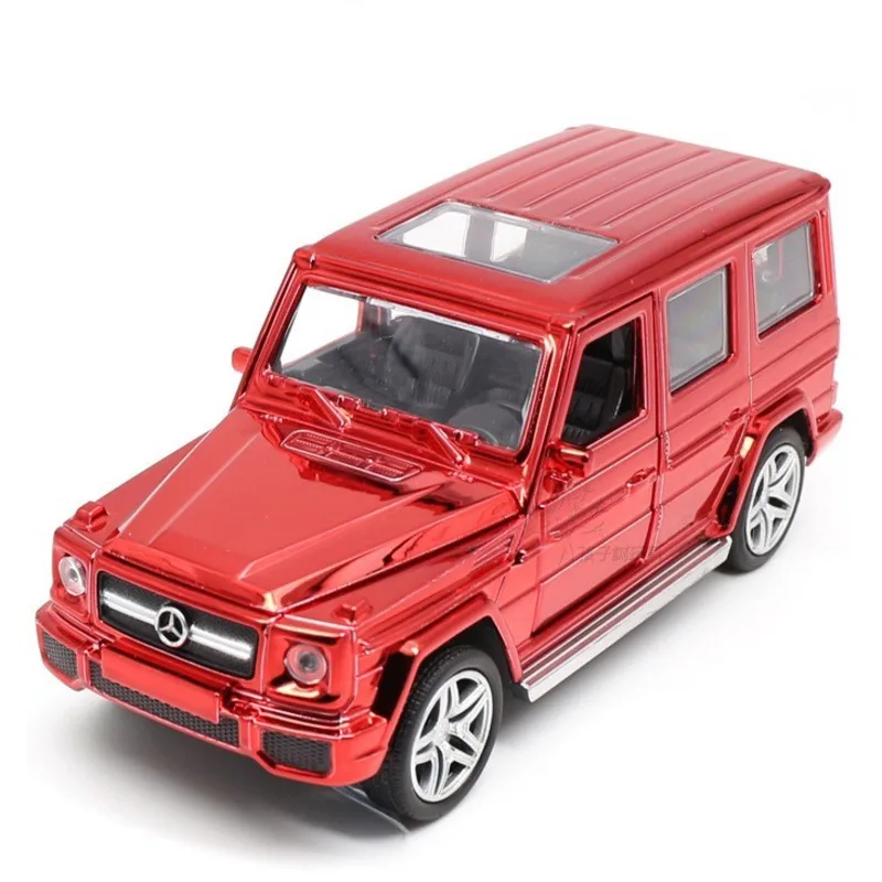 Продажа 132 Масштаб 16 см литая под давлением Mercedes G65 AMG Модель автомобиля игрушка из сплава внедорожник Авто гальванические красные транспортные сре...