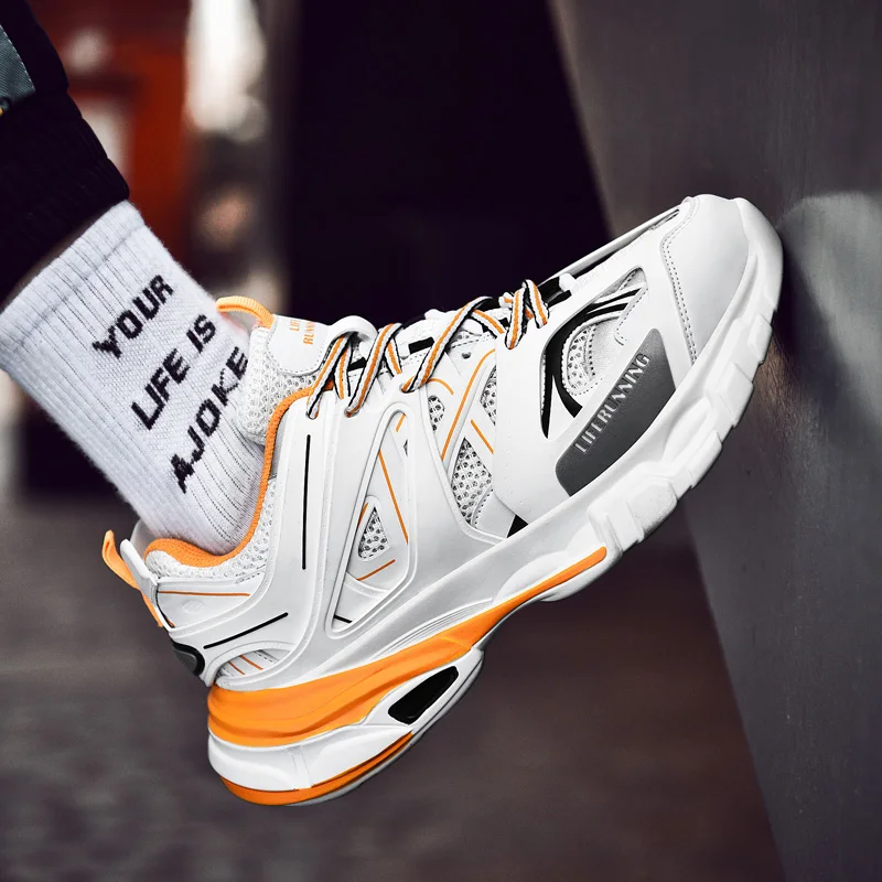 

Shoes Men For Sneakers Spring Summer Chunky Sneakers Unisex Trainers Breathable Casual Trend Men Shoes Sapato Masculino Krasovki