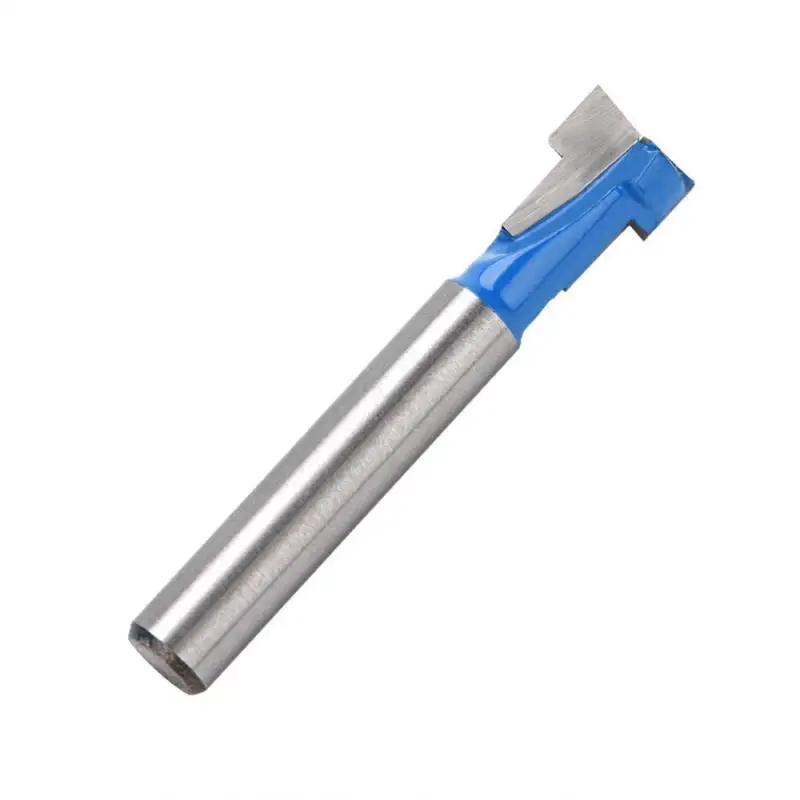 

5pcs 1/4 Shark Hex Bolt T-track T-slot Slotting Router Bit Alloy Blade Carbon Steel Handle High Quality Discount
