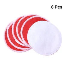 6 шт. моющиеся противогалактореи многоразовое использование для груди грудного вскармливания подушечки для кормления защита для матери