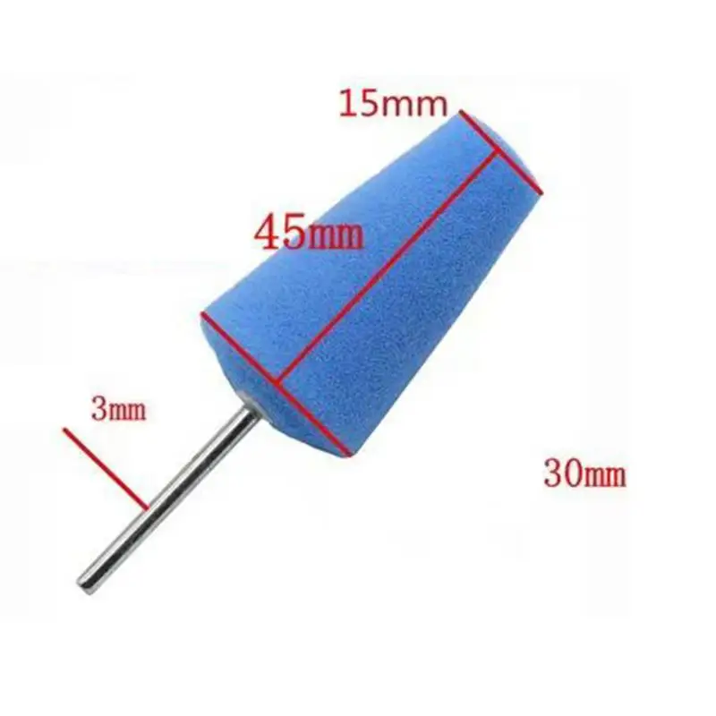 Multifunctional Fine Sponge Cone Polishing Foam Pad Reusable Cone Shaped Sponge Wheel For Automobile Wheels Car Doors And Handle