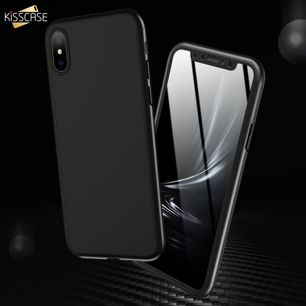 

KISSCASE 360 Full Protective Phone Case For Samsung Galaxy S10 S10E S9 S8 Plus S6 S7 Edge Note 5 7 8 9 PC Shockproof Cover Cases