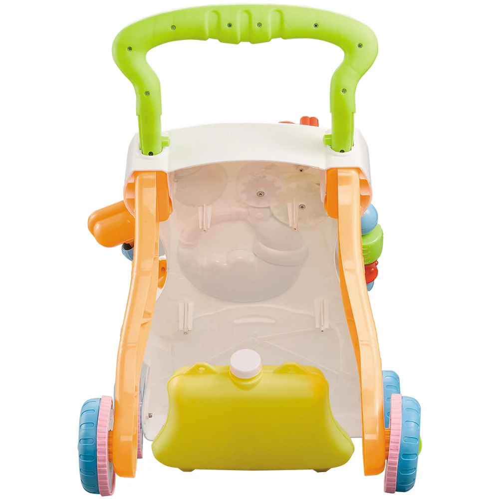 Baby Walker Toddler Trolley Sit-to-Stand ABS Musical Adjustable Height exercise hearing learn walk scientifically