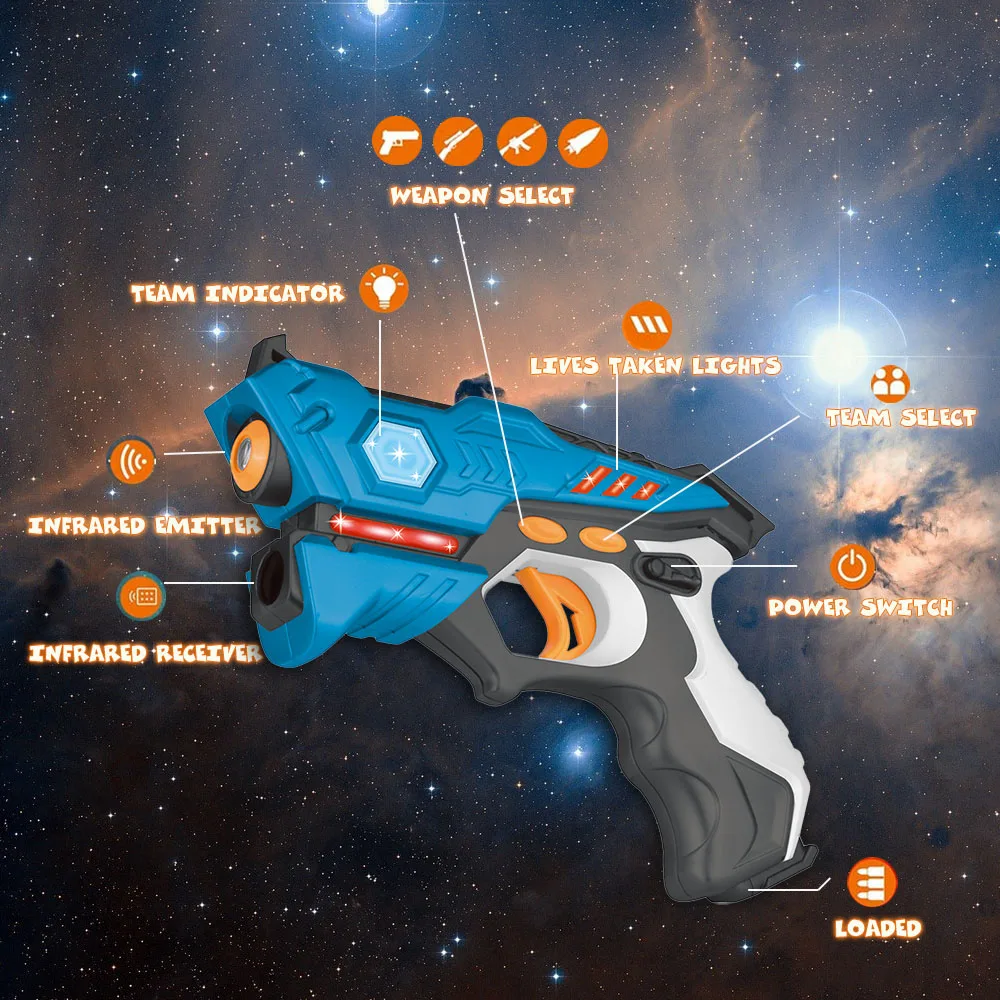 4 шт. инфракрасные лазерные бирки Blaster Laser 2019 новинка игрушечный пистолет для