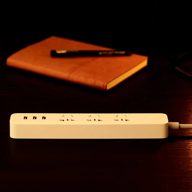 Умная розетка Xiaomi Qingmi быстрая зарядка 3 usb розетки Wi Fi приложение Беспроводное