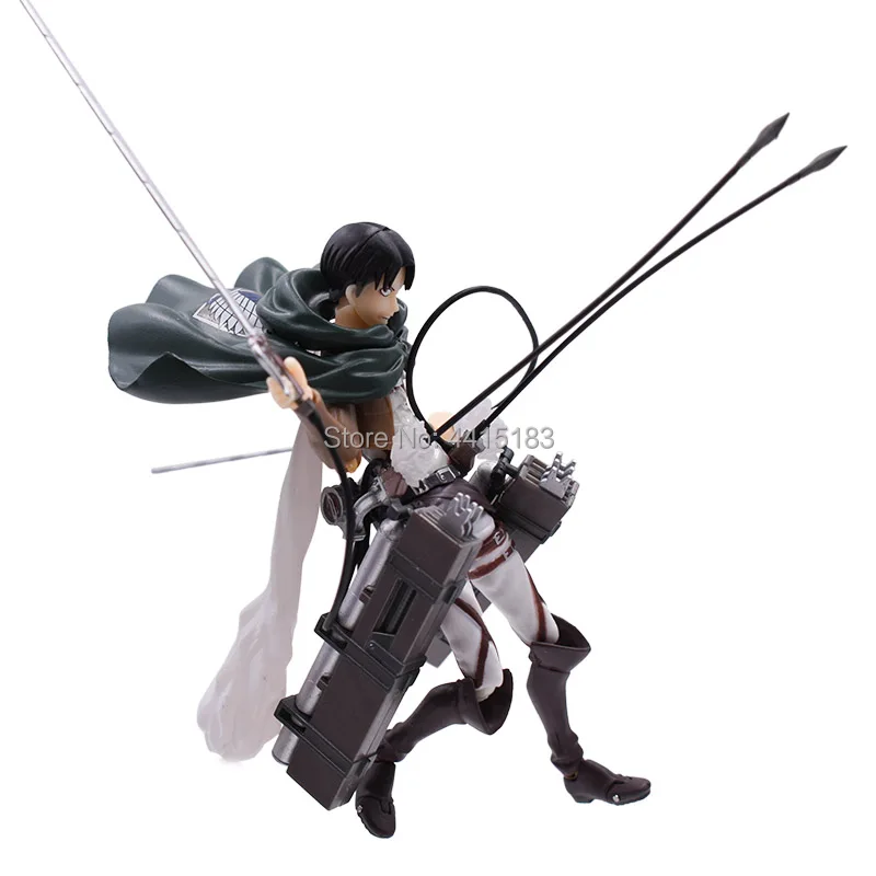 Anime Attack on Titan Levi Ackerman PVC Action Figure Doll Figma 213 Collectible Model Toy Christmas Gift For Children