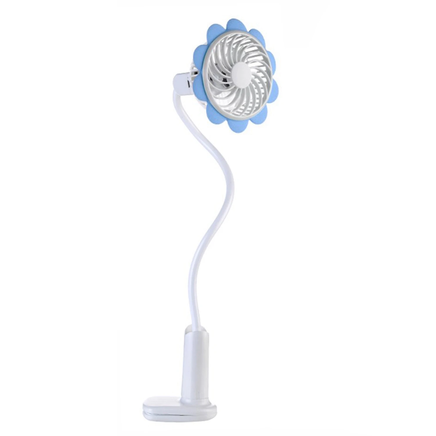 

Portable Flexible Neck Mini Clip Fan, Sun Flower Shape Electric Rechargeable Usb Desktop Cooling Fanhome, Dorm, Office, Travel
