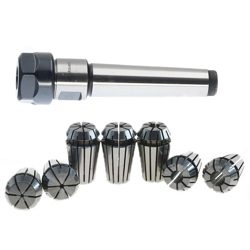 

New 1set MT2 ER20 M10 MTB2 Collet Chuck Morse#2 Taper ToolHolder+7pcs spring collet CNC Milling Extension Rod
