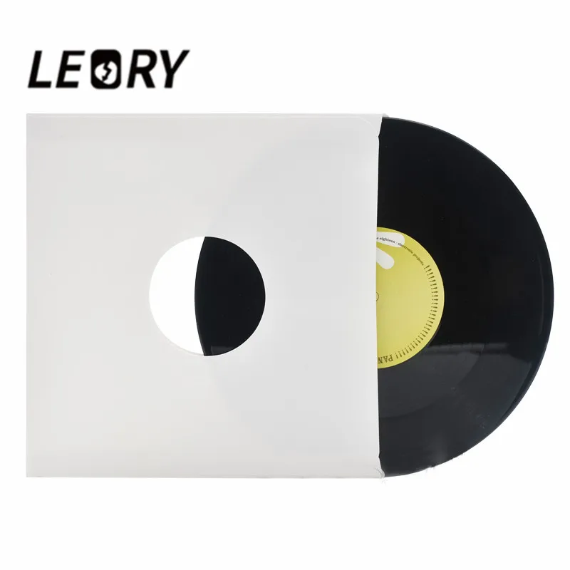 

LEORY 20pcs 10 inch Turntable LP Vinyl Record Paper bags Thick Kraft Paper Anti-static Protection Bag For turntable record