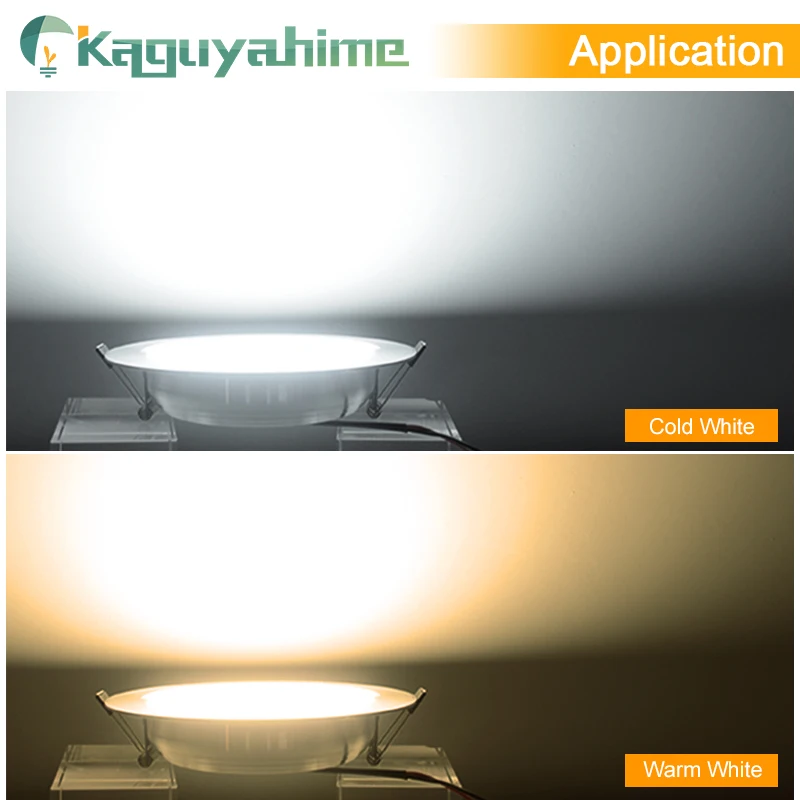 Kaguyahime светодиодный светильник 1pc / 4pcs 3W 5W 9W 15W 18W 220V круглые светодиодные лампы
