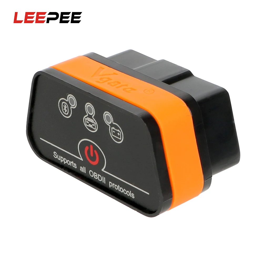 Автомобильный диагностический сканер LEEPEE icar2 OBD2 ELM327 V1.5 Автомобильный сканер для Android Bluetooth адаптер Автомобильный диагностический сканер LEEPEE icar2 OBD2 ELM327 V1.5 Автомобильный сканер для Android Bluetooth адаптер