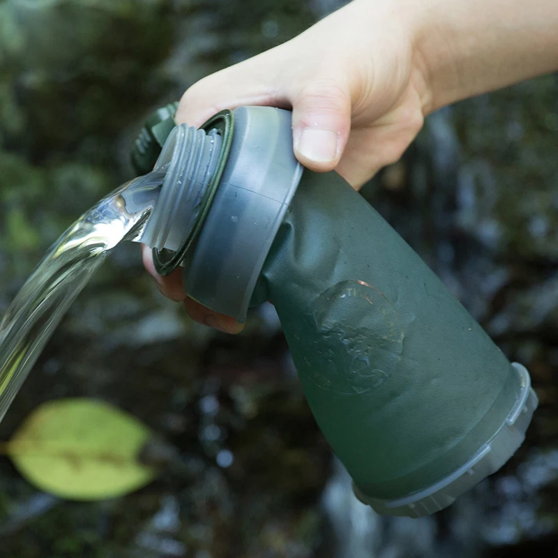 Открытый сожмите бутылка для воды Спорт Бег Пеший Туризм Кемпинг пить воду