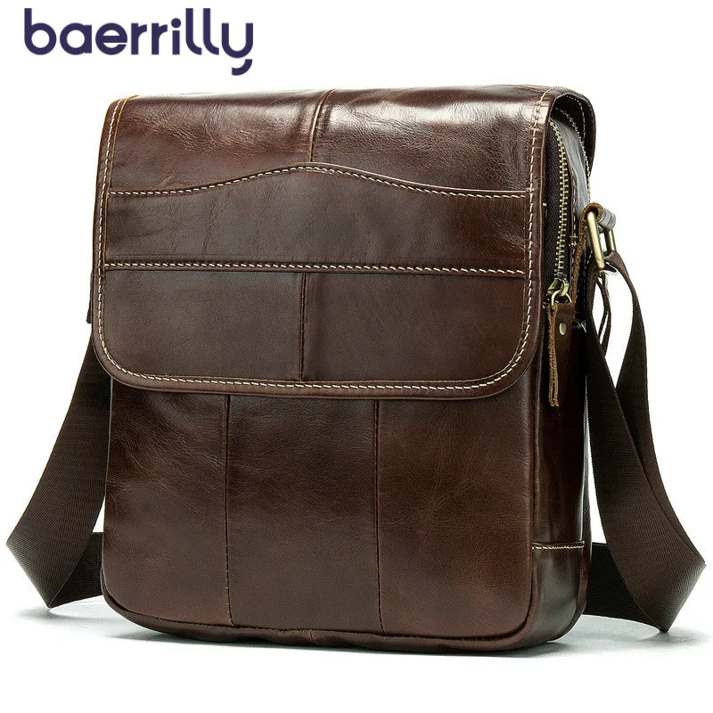 

Fashion Brand Genuine Leather Business Briefcase Shoulder Bags For Men Men Crossbody Bag Satchel Messenger Bags Bolsa Masculina