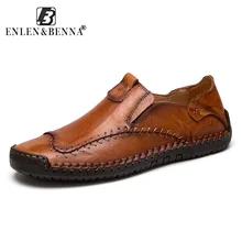 Men’s Driving Shoes 2019 Men Genuine Leather Loafers Shoes Fashion Handmade Soft Breathable Moccasins Flats Slipe On Shoes 38-48